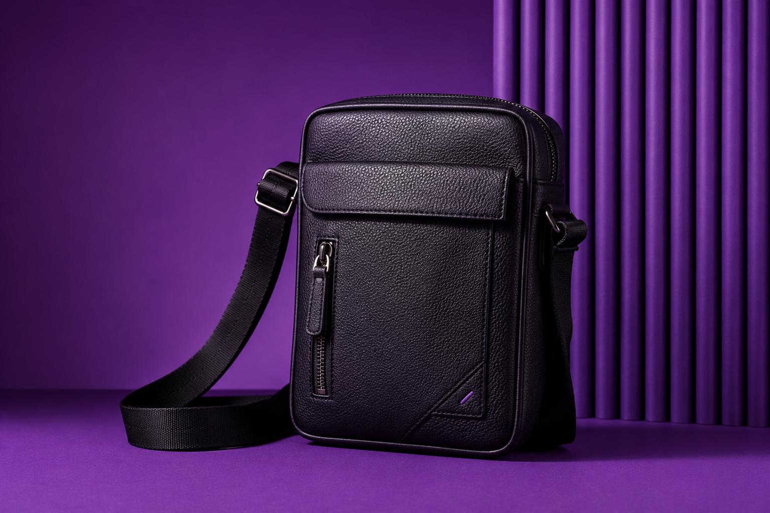 Sac ordinateur en cuir