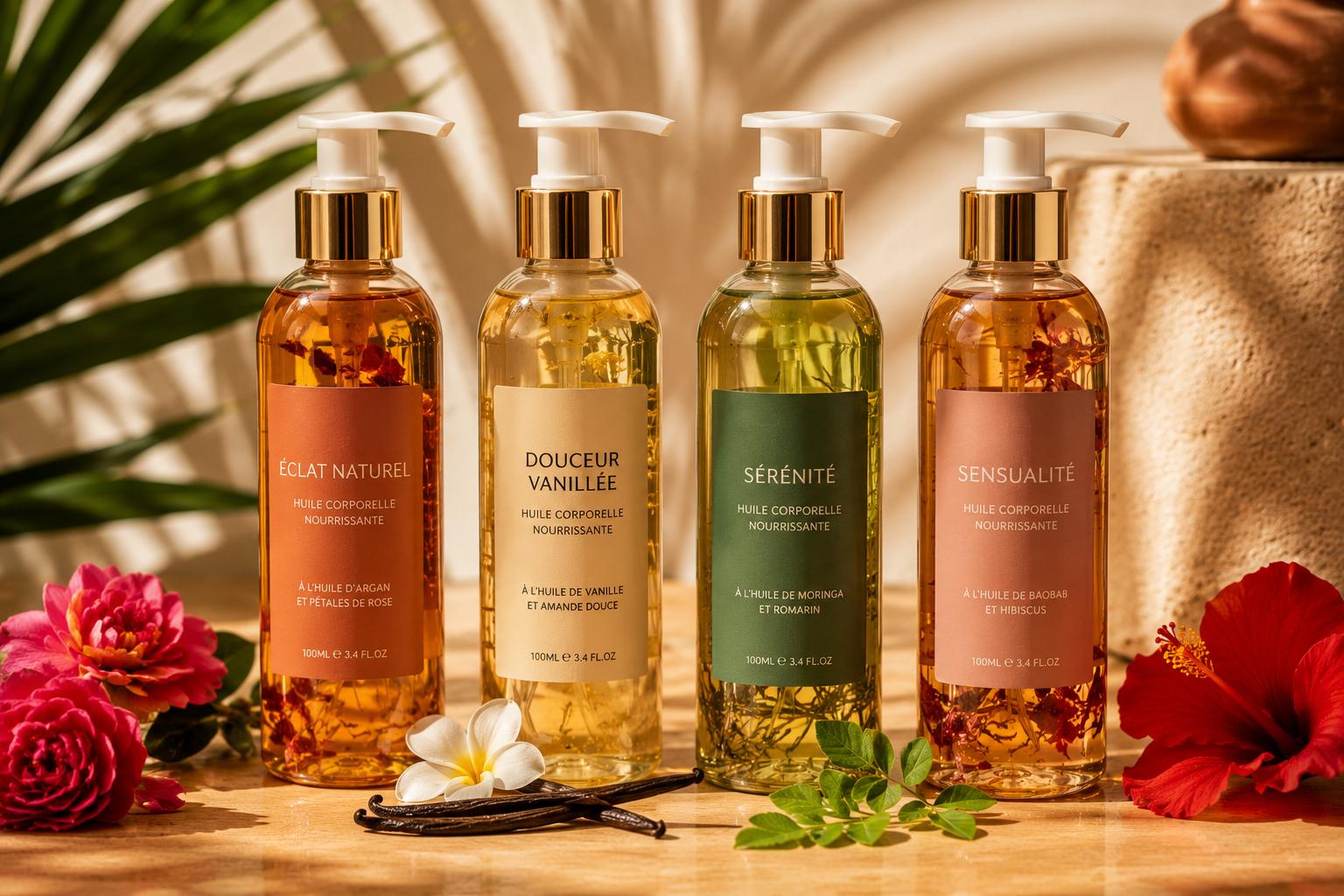 Gamme huiles corporelles teranga